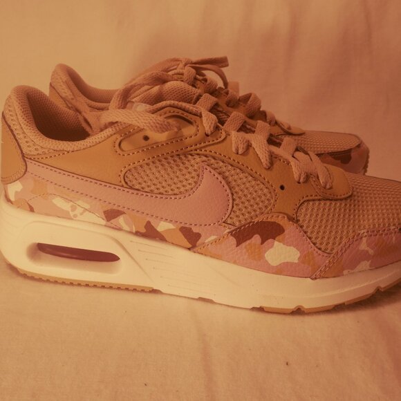 Nike Air Max SC Running Women's Size 7.5- Sesame / Pink Sail Camo Shoes - Picture 4 of 10
